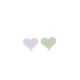 Pinzas madera en forma de corazones