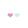 Pinzas madera en forma de corazones