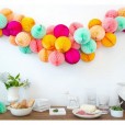 pompones nido para decorar tu fiesta y evento