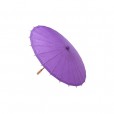 parasol papel bambú en color lila para los días de verano. Dale un toque de glamour a tu boda o evento