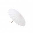 parasol papel bambú en color marfil para los días de verano. Dale un toque de glamour a tu boda o evento