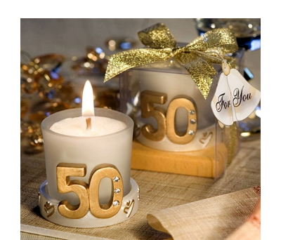 vela boda 50 aniversario ideal detalle para las parejas que celebran sus bodas de oro