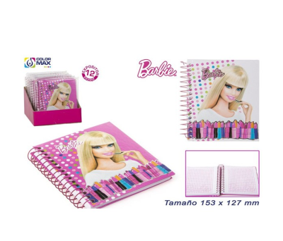 Libreta de Barbie ideal como detalle de comunión o fiestas infantiles para los niños invitados al evento