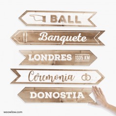 Señales de madera para tu boda o comunión