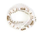 pulsera étnica en tonos blanco combinada ideal como detalle de boda para las invitadas y niñas