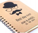 Libreta A5 con tapa kraft personalizada detalle para los invitados de tu boda