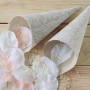 CONO BLONDA BEIGE PARA LLEVAR EL ARROZ Y LOS PÉTALOS A LA SALIDA DE LA CEREMONIA CONO BLONDA BEIGE PARA LLEVAR EL ARROZ Y LOS PÉTALOS A LA SALIDA DE LA CEREMONIA