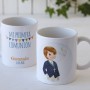 Taza cerámica niño comunión en caja de regalo como Detalle para invitados de comunión
