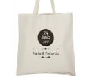 Bolsa de asas personalizada como detalle de boda, comunión o evento