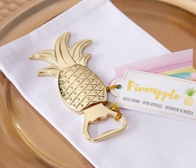 Abridor piña tropical como detalle de boda para los hombres invitados