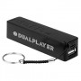 Powerbank blanco o negro 2000mah de capacidad con hebilla para llavero para personalizar como producto publicitario