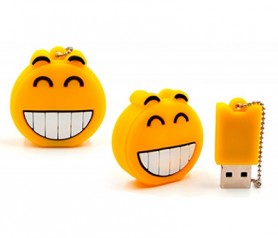 Memoria USB emoticono sonriente como detalle para los invitados a una comunión