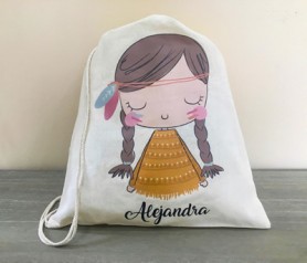 Petate india personalizado como detalle de comunión, boda o regalo de cumpleaños