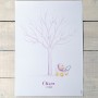 Lámina árbol huellas Pit&Pita cochecito niña Detalles Bautizo
