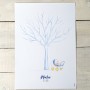 Lámina árbol huellas Pit&Pita cochecito niño Detalle Bautizo Lámina árbol huellas Pit&Pita cochecito niño Detalle Bautizo
