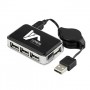 USB 4 puertos Leather con amplia zona de marcaje para personalizar ideal como regalo promocional de empresa