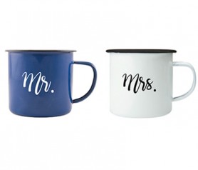 Taza Mr&Mrs. como detalle para los novios o próximos en casarse