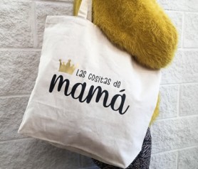 Bolsas de asas orgánica para guardar las cositas de mamá y regalar a cualquier madre