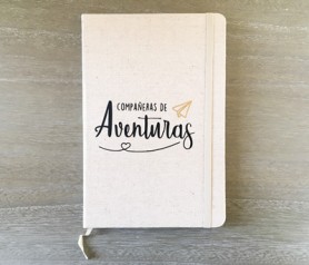 Libreta ecológica compañeras de aventuras como regalo para tus amigas