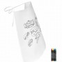 Capa de superéroe con ceras para colorear ideal para fiestas infantiles o como artículo promocional para niños