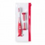 Cepillo de dientes en estuche de color rojo ideal para regalar en fiestas infantiles o como detalle para niños pequeños