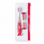 Cepillo de dientes en estuche de color rojo ideal para regalar en fiestas infantiles o como detalle para niños pequeños
