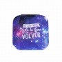 Espejo doble con diseño del universo con frase positiva como detalle de boda o comunión te quiero hasta la luna