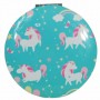 Espejo unicornio doble surtido en 4 modelos azul ideal para regalar como detalle de boda o comunión a las invitadas