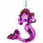 Llavero de sirena con lentejuelas surtido en diferentes colores ideal como detalle de boda o comunión o para regalar en fiestas infantiles rosa