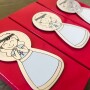 Imán niña comunión personalizado con fecha y nombre como detalle para los invitados a tu comunión