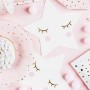 Montaje de servilletas de papel en forma de estrella para decorar tu fiesta de cumple o baby shower