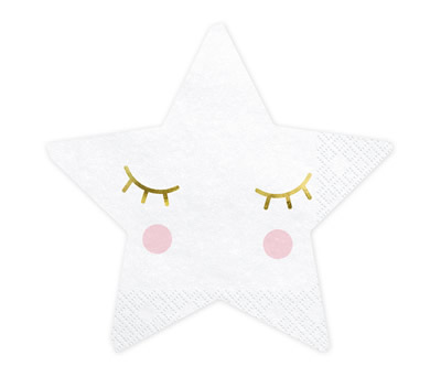 Servilletas de papel en forma de estrella para decorar tu fiesta de cumple o baby shower