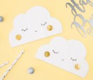 Servilletas de papel en forma de nube para decorar tu fiesta de cumple o baby shower