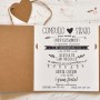 Diseño e información de la invitación de boda 2020