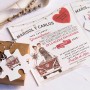 Invitación de boda 2020 puzzle con caja craft