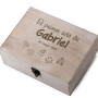 cofre de madera personalizado primer año