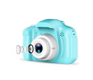 cámara de fotos digital y vídeo en color azul como regalo para los niños del evento
