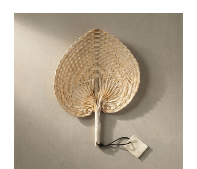 Abanico de Paja Trenzada para Regalo y Detalle Original