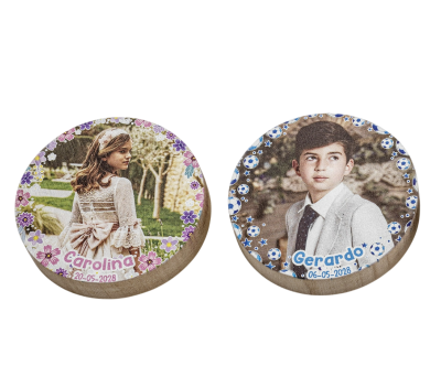 Abrebotellas imán de madera personalizado con foto - AADOP7793