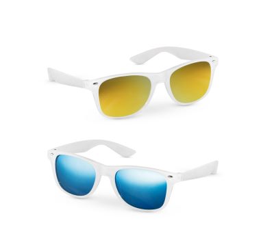Gafas de Sol Urbanas con Montura Translúcida y Lentes Espejo