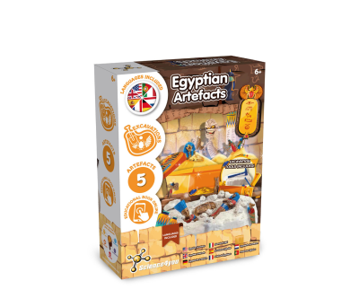 Ancient Egypt Excavation Kit II. Juego educativo suministrado con una bolsa de regalo de papel kraft (90 g/m²) - st-35852-106