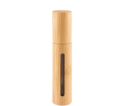 Atomizador de Perfume Recargable de Bambú y Cristal 10ml - AGY52503