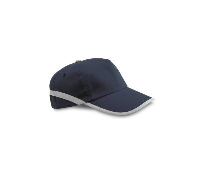 Gorra de Poliéster con Detalles Reflectantes y Cierre Ajustable