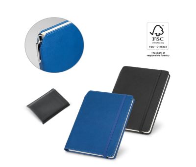 Libreta A5 con Tapa Rígida, Portalápices y Cierre Elástico