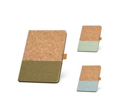 Cuaderno A5 de Corcho y Lino con Hojas Rayadas