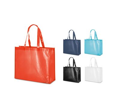 Bolsa No Tejida Laminada Brillante con Asas