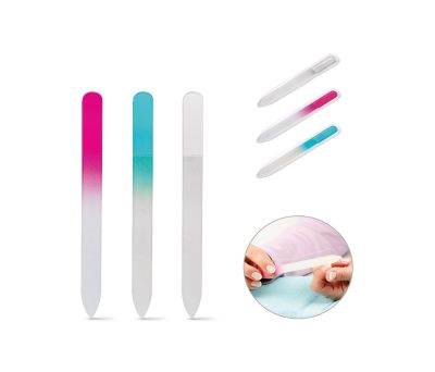 Lima de Uñas de Cristal con Funda Protectora