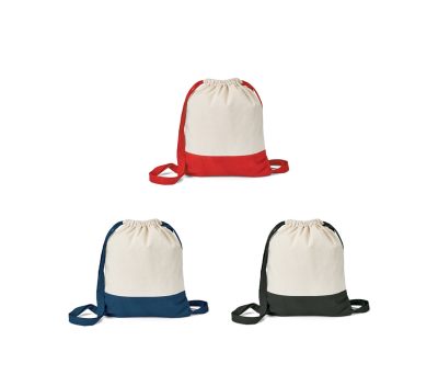 Mochila de Algodón con Cierre de Cordón Ajustable