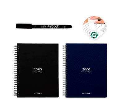 Kit Diario Infinito A5 Borrable con Rotulador y Limpiador