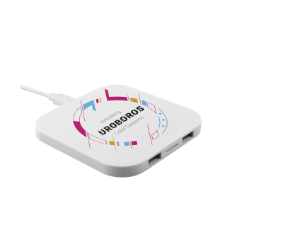 Base de Carga Inalámbrica ABS con 2 Puertos USB 5W